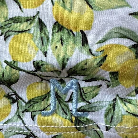 J McLaughlin Yanna Dress Catalina Cloth Lemon Print Half Zip Small Preppy Tennis - Picture 5 of 10